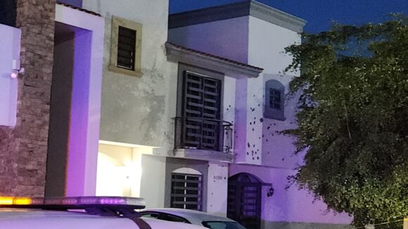 Disparan contra la fachada de un domicilio en el fraccionamiento Portafé Premium de Culiacán, Sinaloa; reportan solo daños