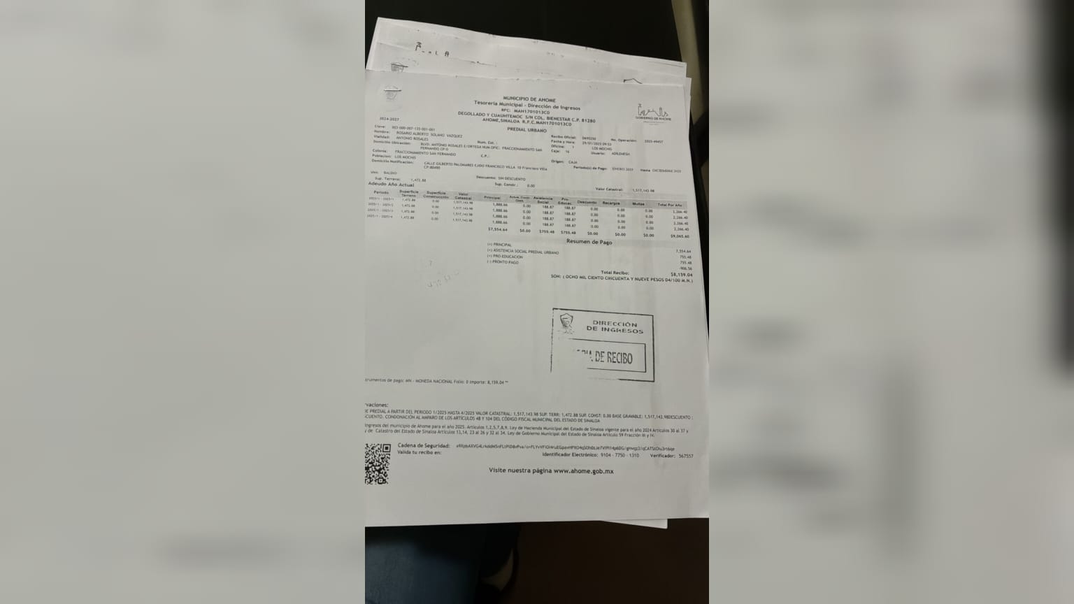 documento dos de vecinos de la san fernando compra de area verde por exalcalde de ahome