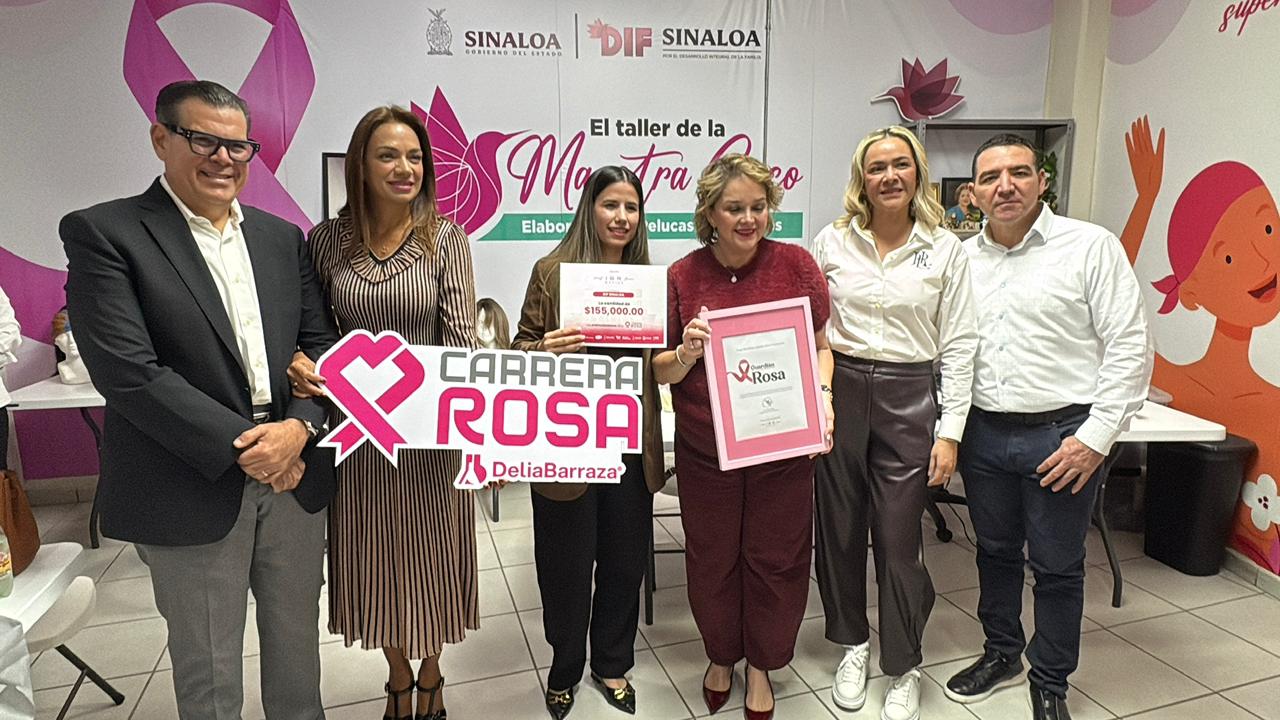 Vibra Medios entrega donativo a DIF Sinaloa recaudado en Carrera Rosa Delia Barraza 2025