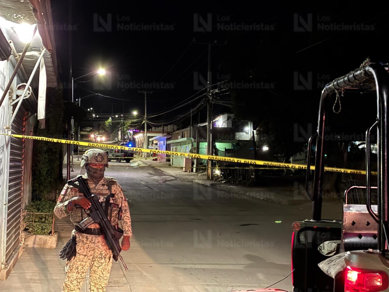 Ejército resguarda lugar donde dos hombres fueron asesinados en Culiacán