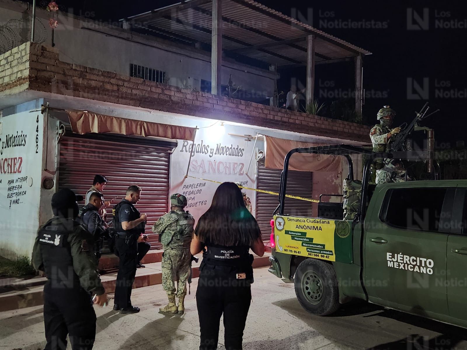 Ejército resguarda lugar donde dos hombres fueron asesinados en Culiacán