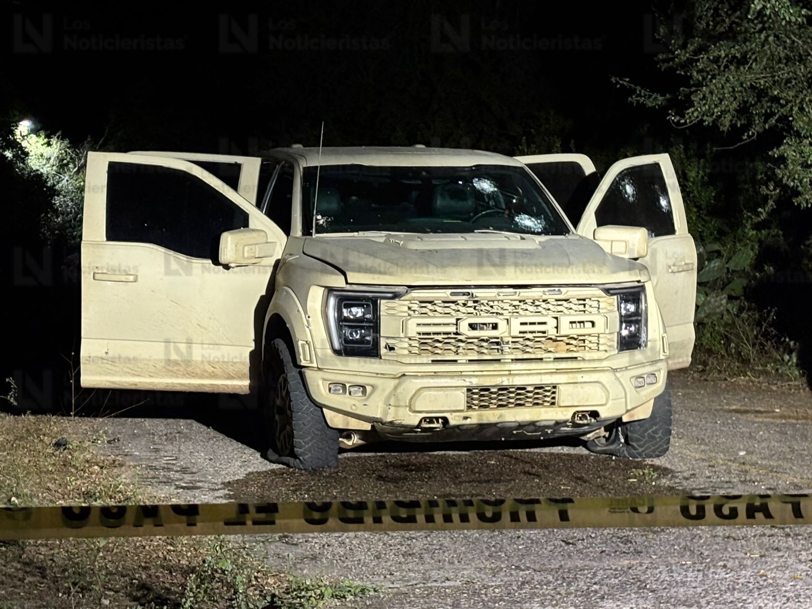 Camioneta Ford Raptor asegurada tras enfretamiento en Tepuche, Culiacán