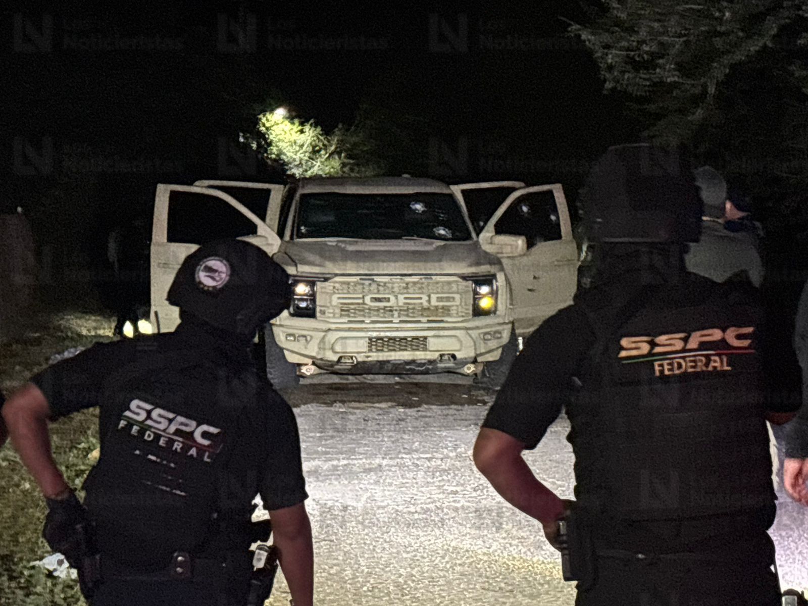 Camioneta Ford Raptor asegurada tras enfretamiento en Tepuche, Culiacán