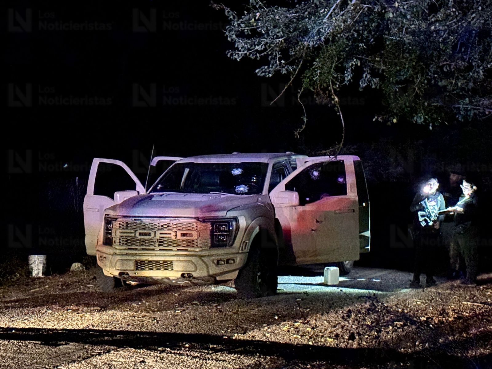 Camioneta Ford Raptor asegurada tras enfretamiento en Tepuche, Culiacán