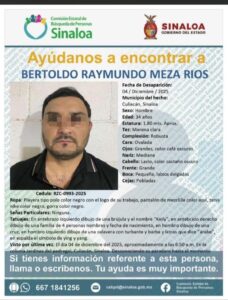 Bertoldo Raymundo Meza Ríos, hallado sin vida