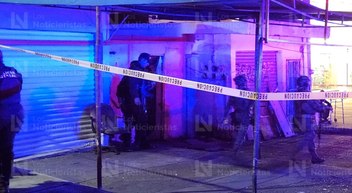 Policías Municipales de Culiacán resguardan la escena del crimen
