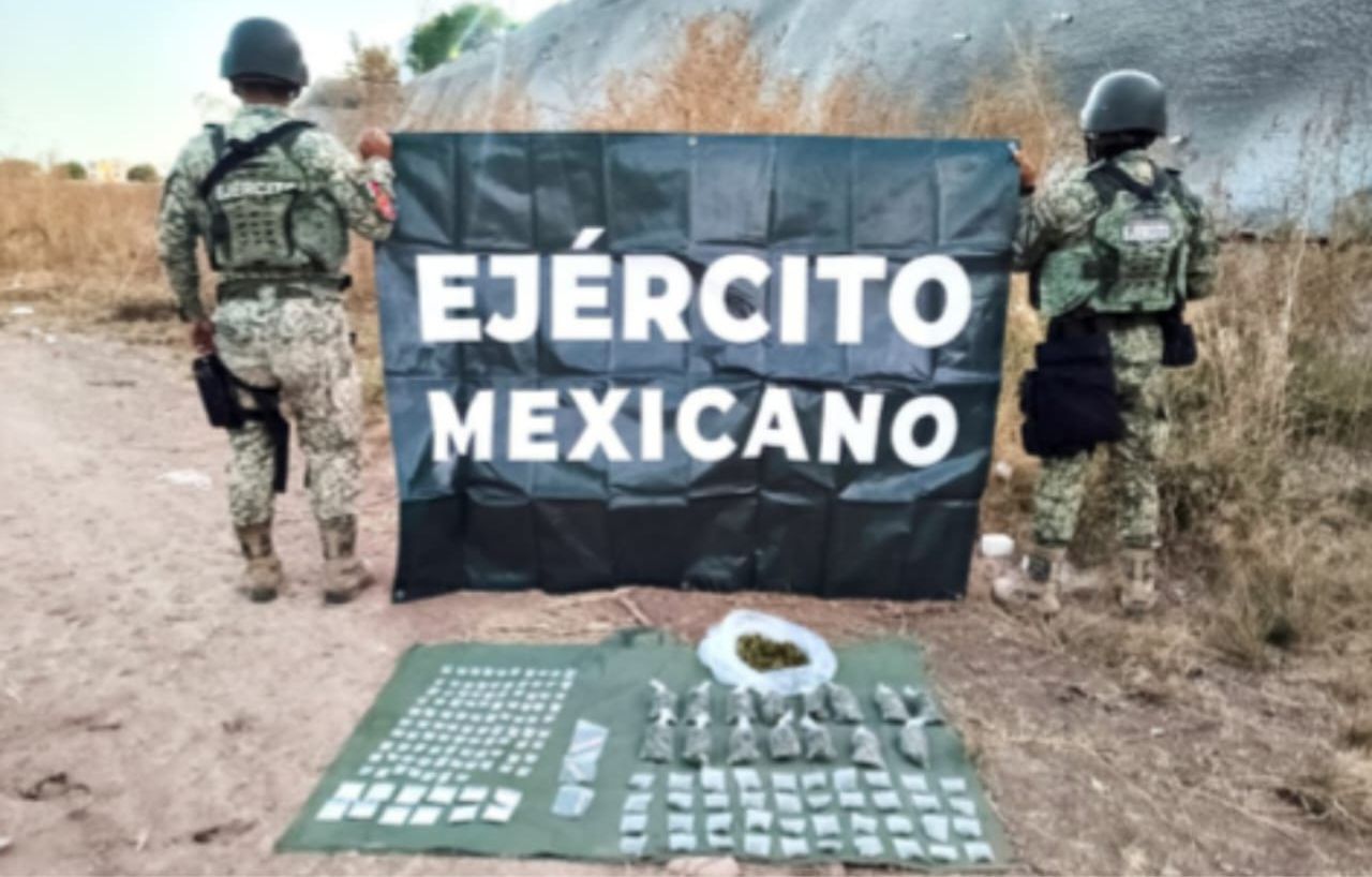 ejercito mexicano decomisa drogas en prados del sur en Culiacán