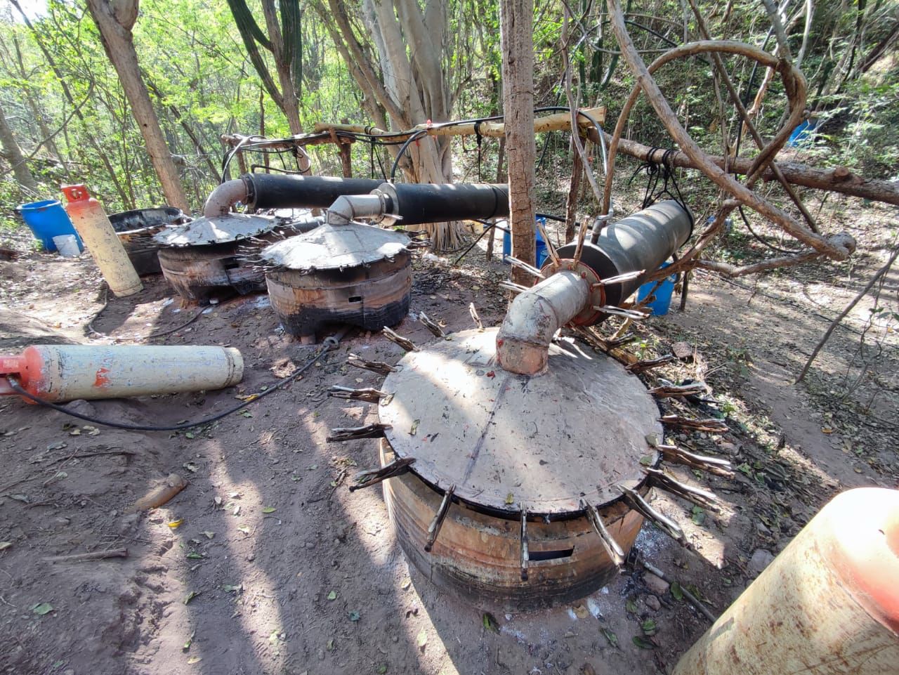 Guardia Nacional y Ejército Mexicano localizaron e inhabilitaron un laboratorio clandestino