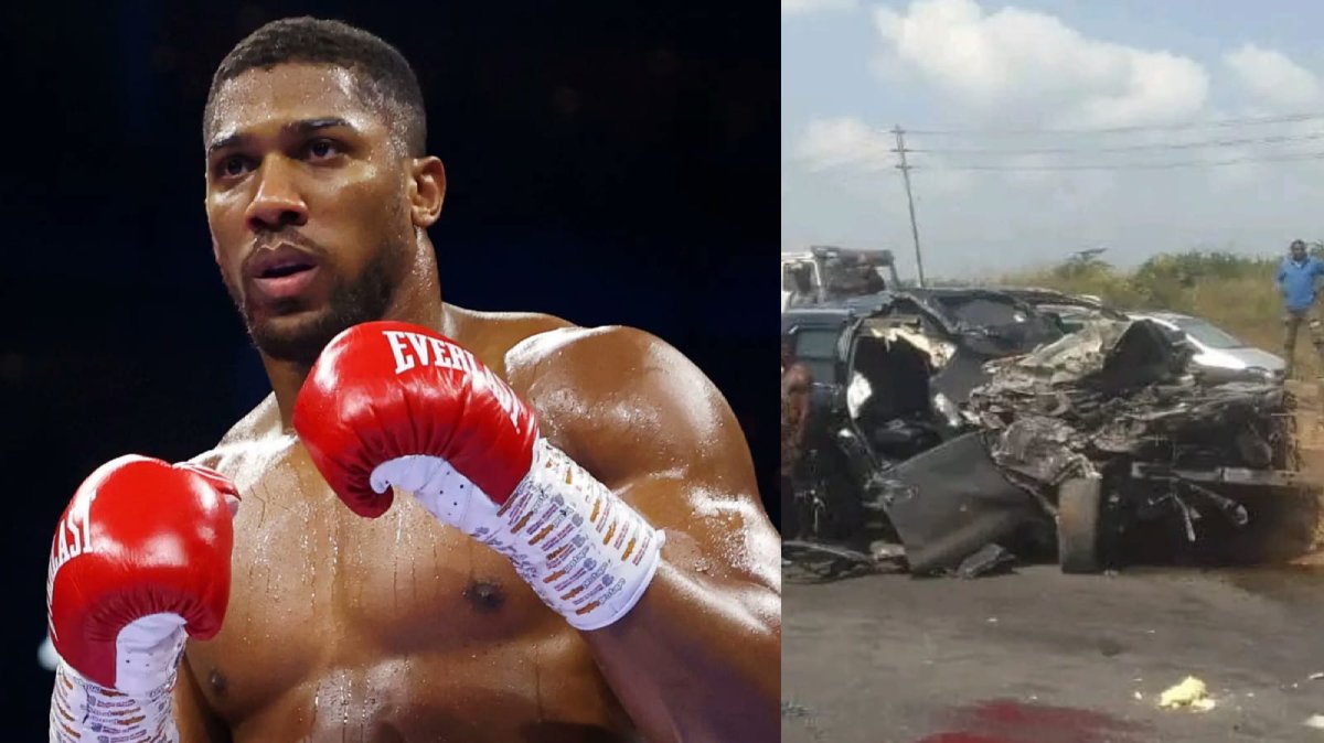 el boxeador anthony joshua sufre accidente automovilistico