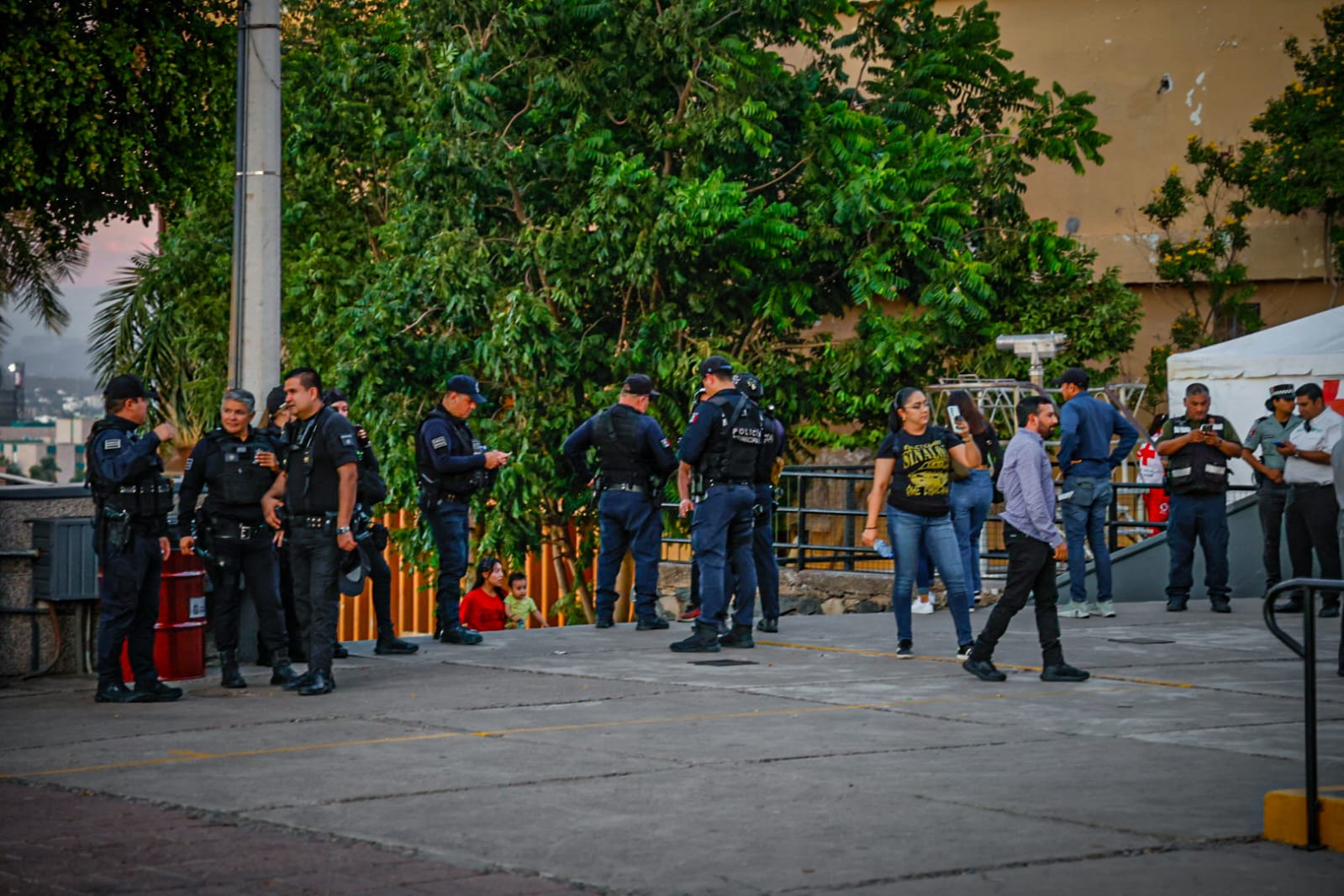Operativo de seguridad por el Día de la Virgen de Guadalupe en Culiacán