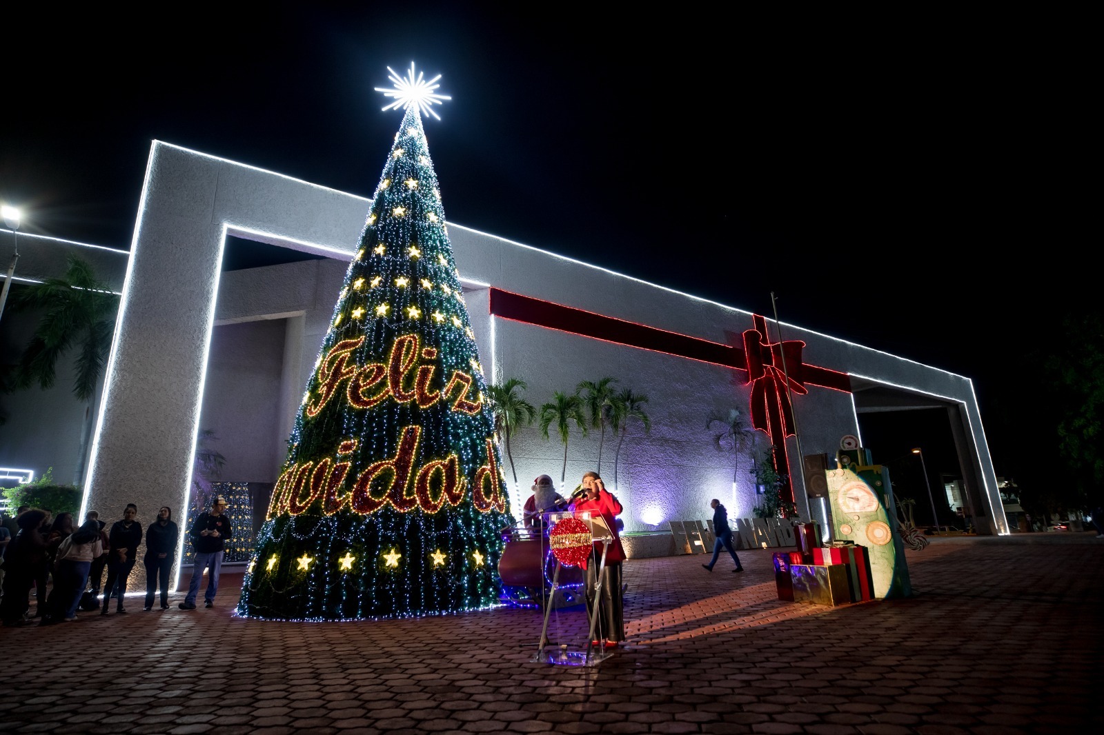 encendido del arbol navideño en guasave
