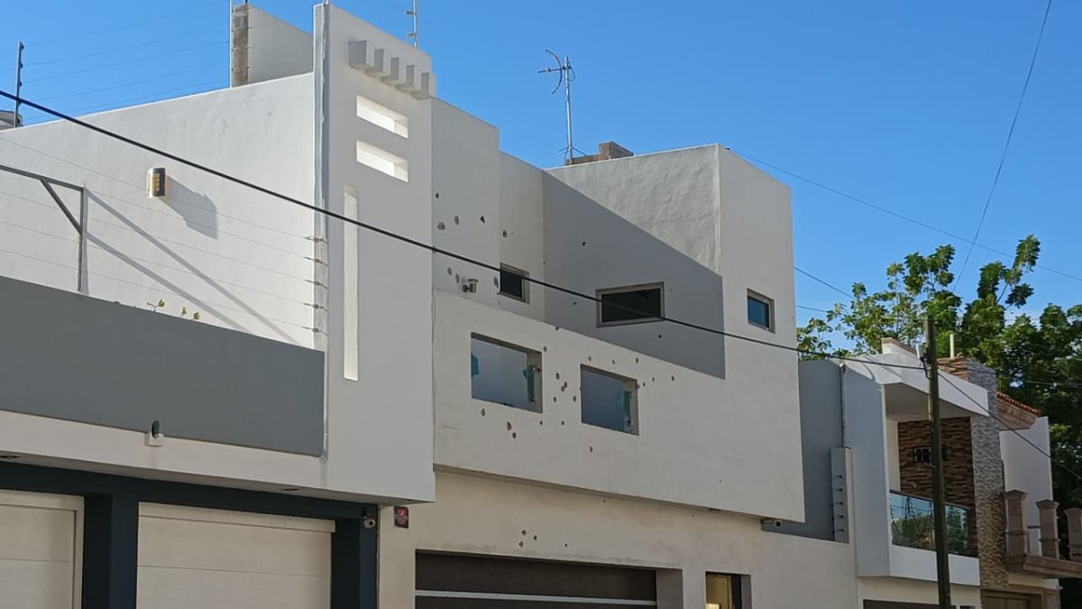 encuentran otra casa tiroteada en culiacan sin