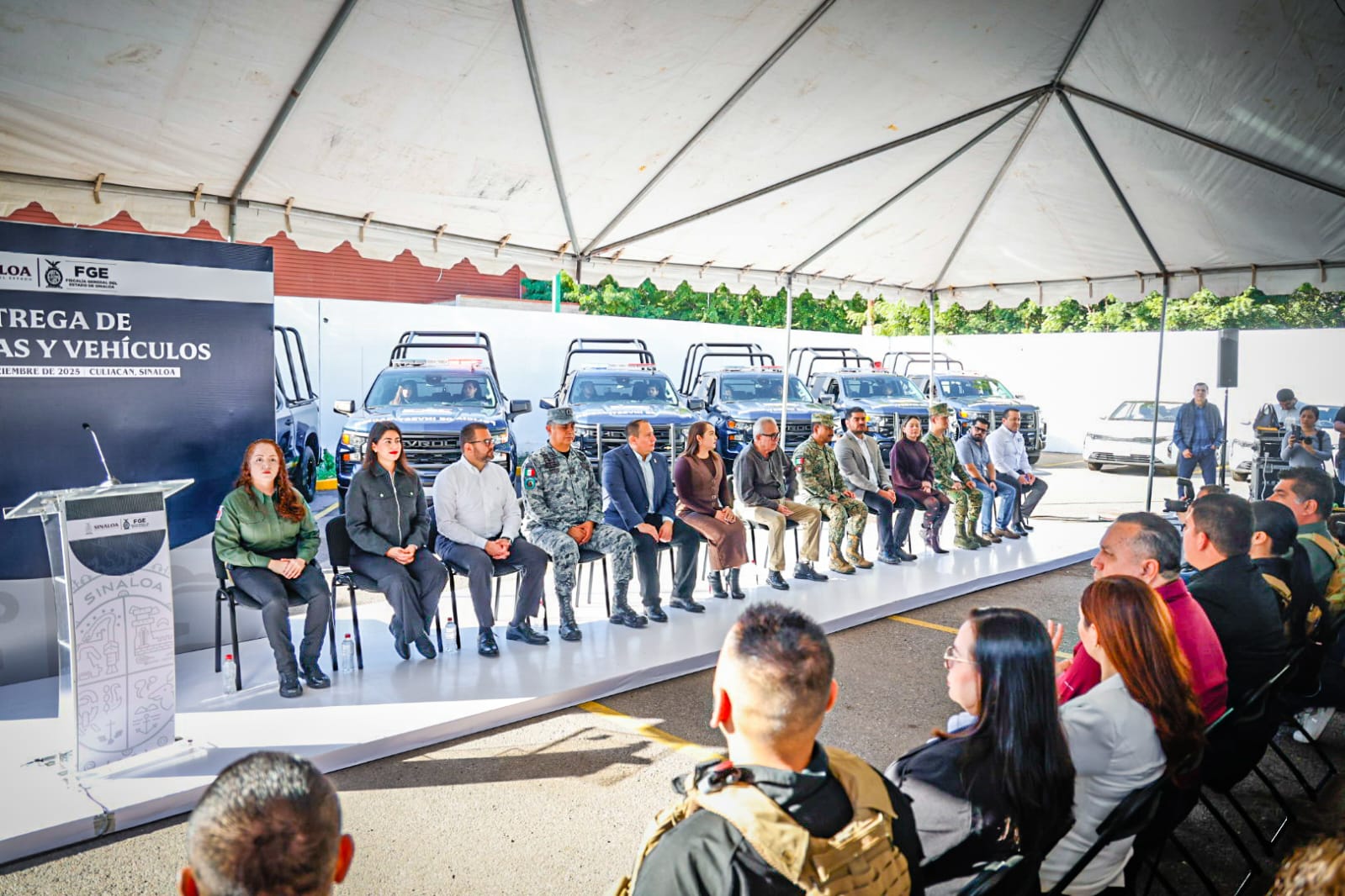 Entrega de Patrullas y Vehículos, Fiscalía General del Estado de Sinaloa
