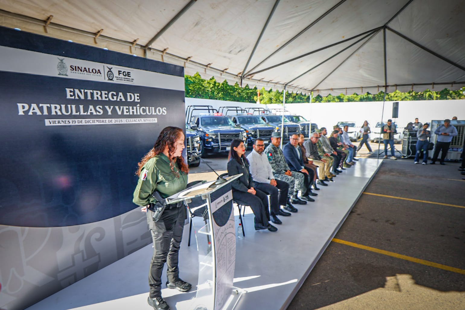 Entrega de Patrullas y Vehículos, Fiscalía General del Estado de Sinaloa