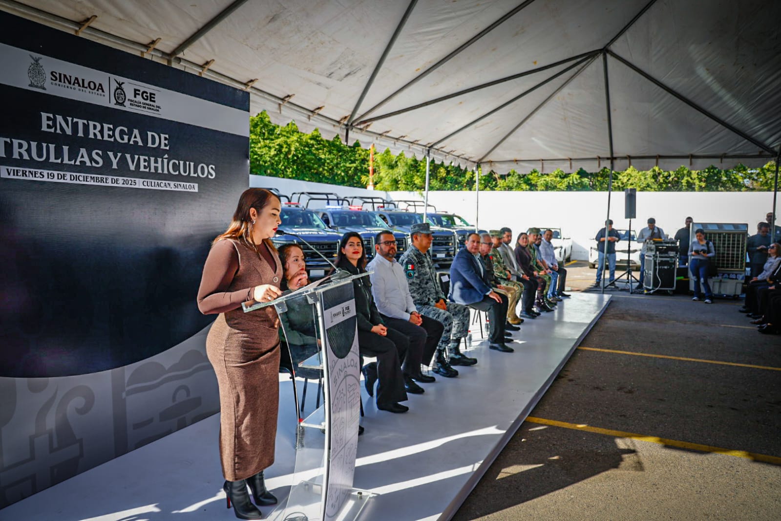 Entrega de Patrullas y Vehículos, Fiscalía General del Estado de Sinaloa