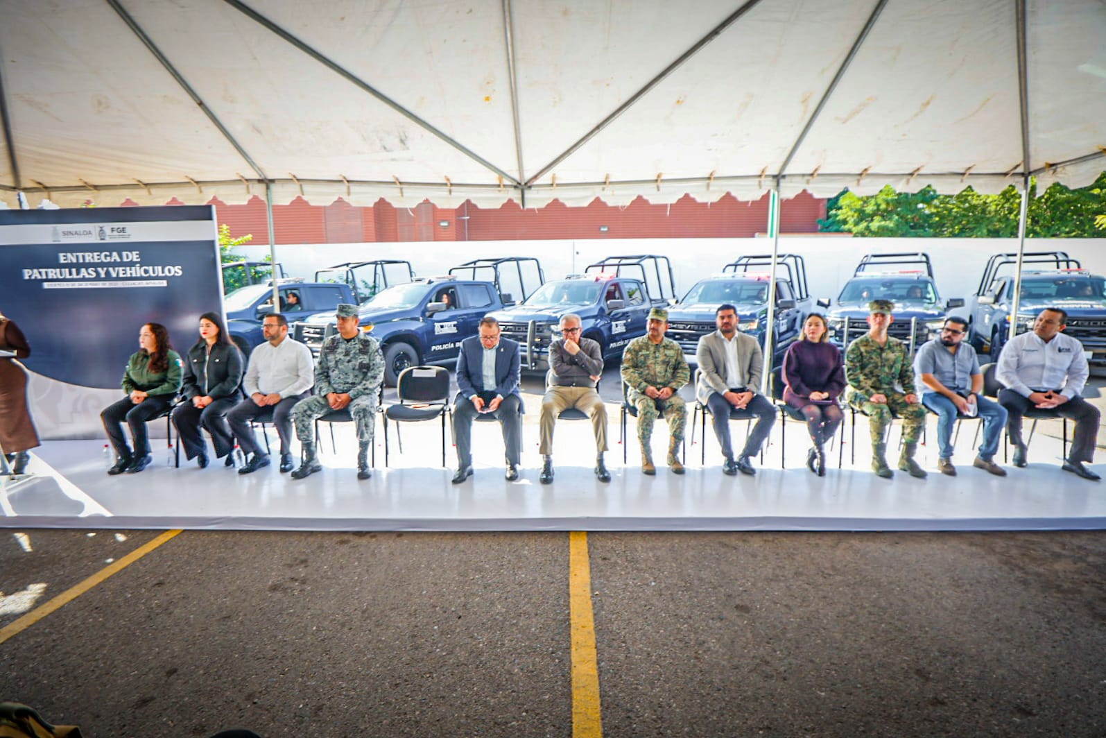 Entrega de Patrullas y Vehículos, Fiscalía General del Estado de Sinaloa