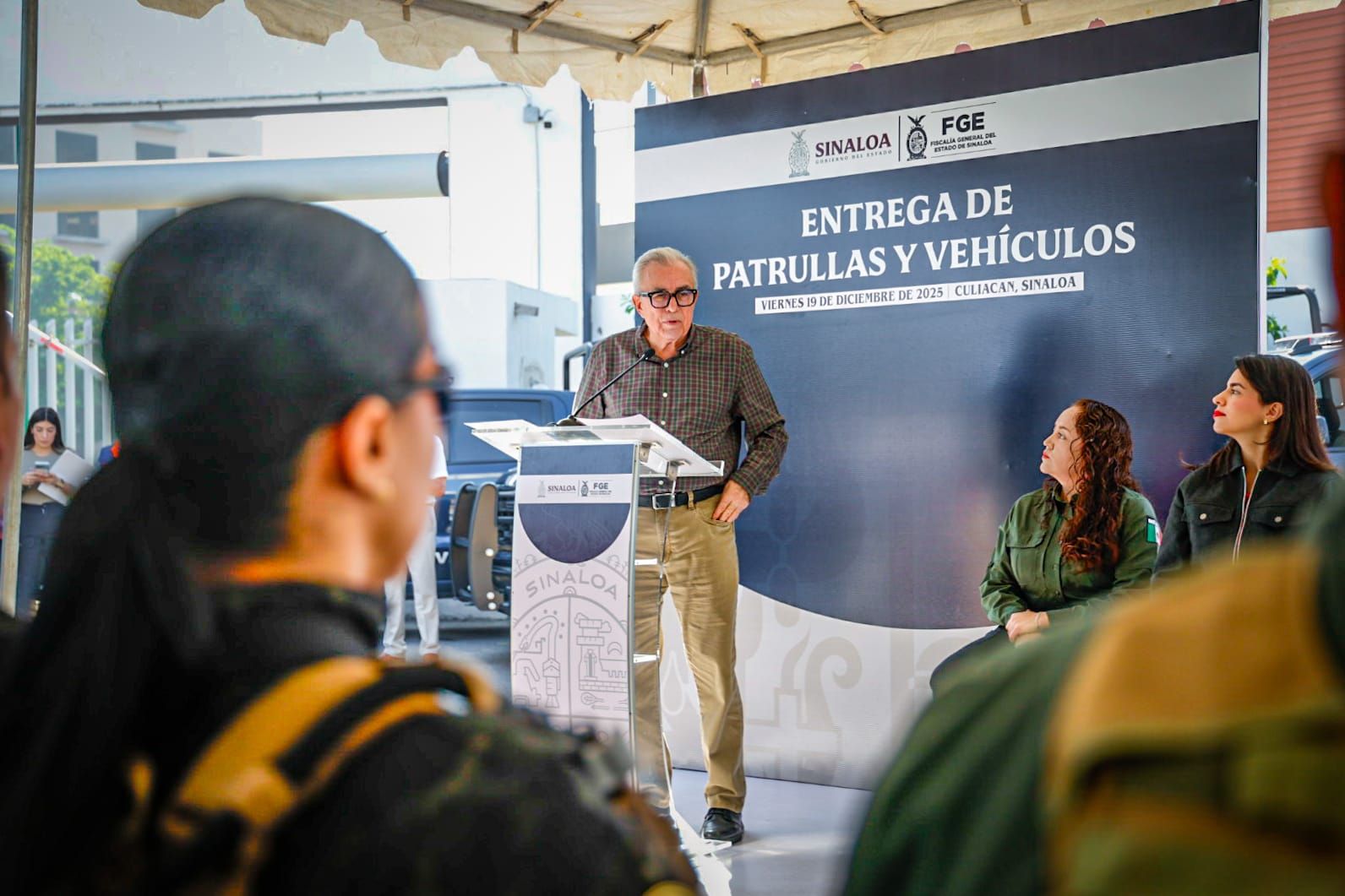 Entrega de Patrullas y Vehículos, Fiscalía General del Estado de Sinaloa