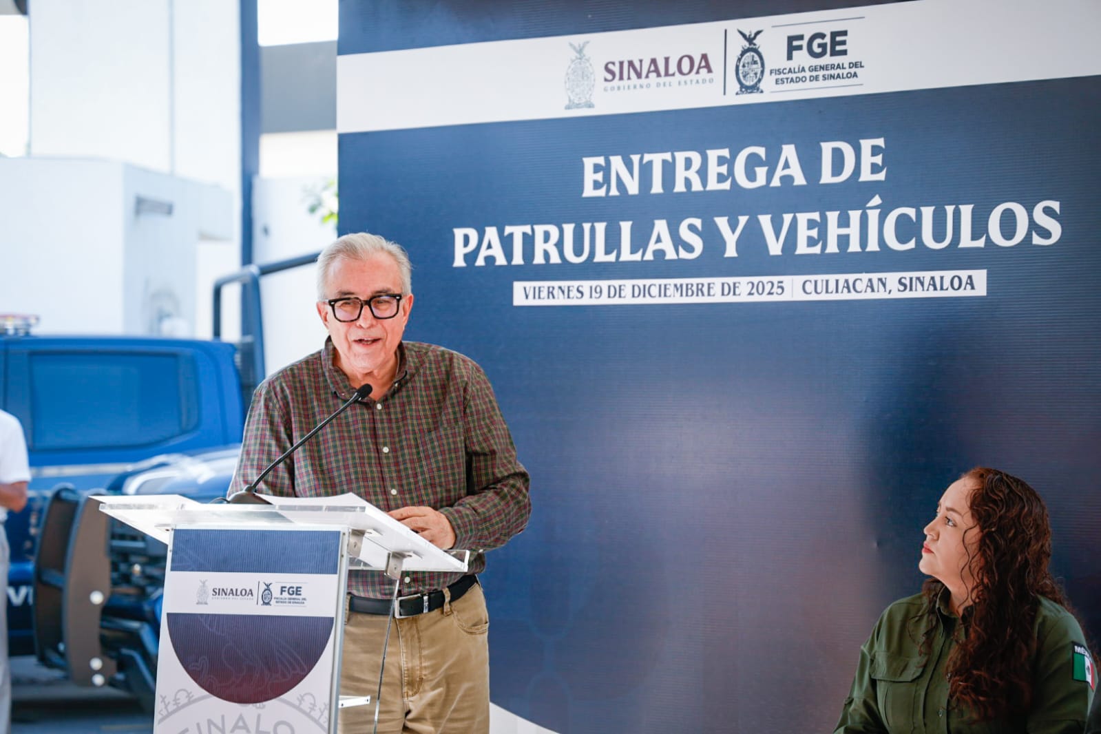 Entrega de Patrullas y Vehículos, Fiscalía General del Estado de Sinaloa