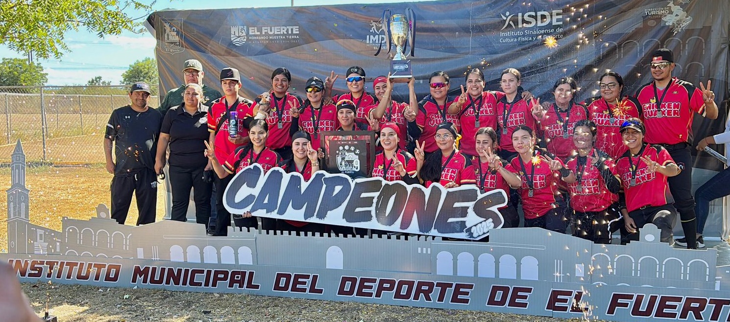 Equipo femenil de softbol Mochicahui gana la Copa Mágica El Fuerte 2025