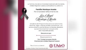 Esquela de UAdeO Guasave