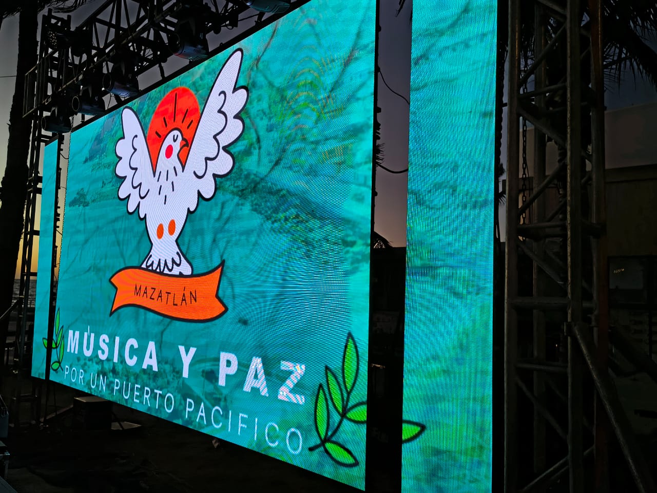 Evento "Música y paz" en Mazatlán, Sinaloa