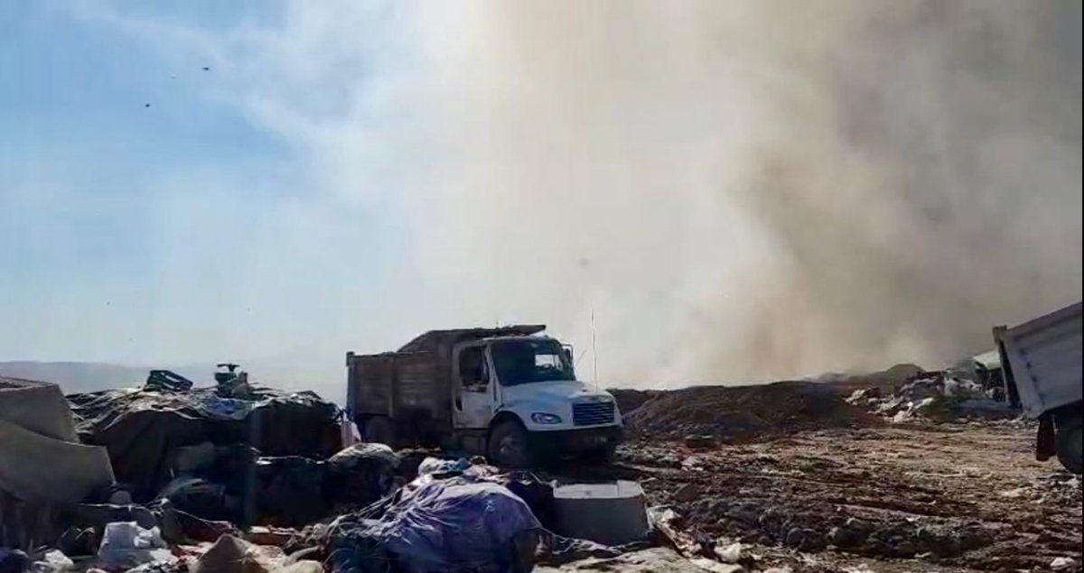 fuego en el basuron de culiacan