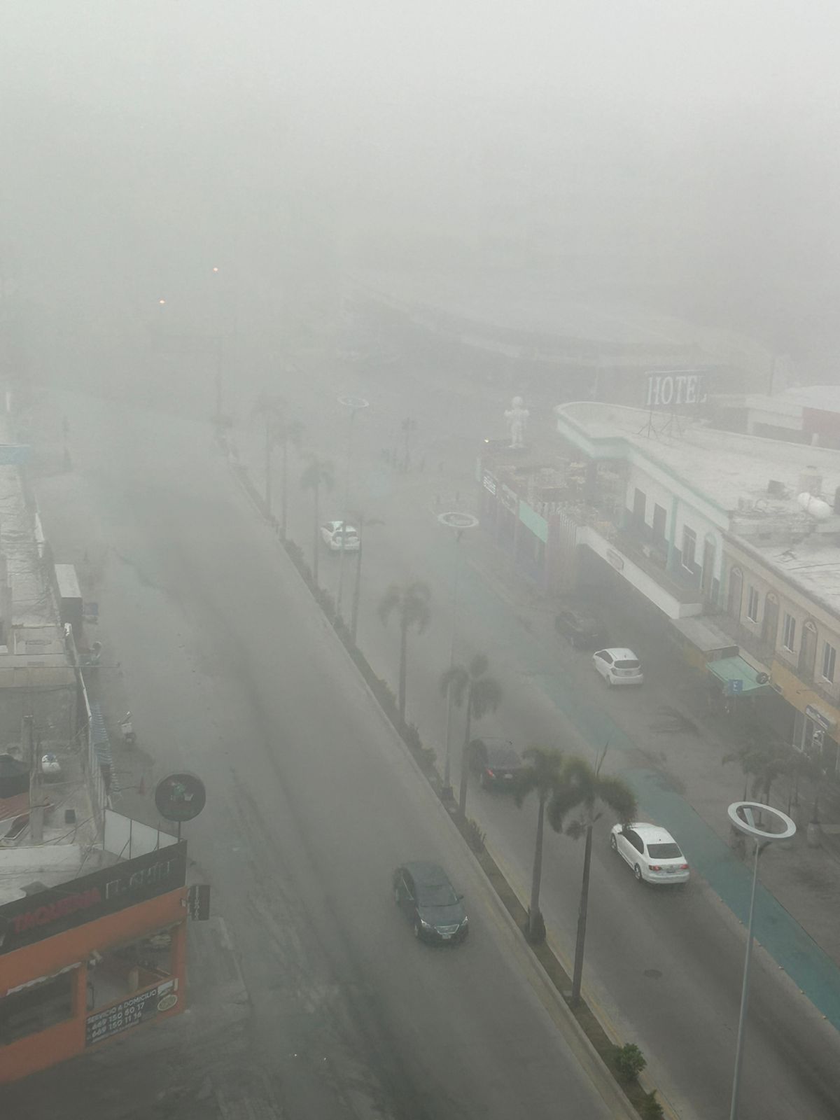 fuerte niebla amanecio esta mañana en mazatlan