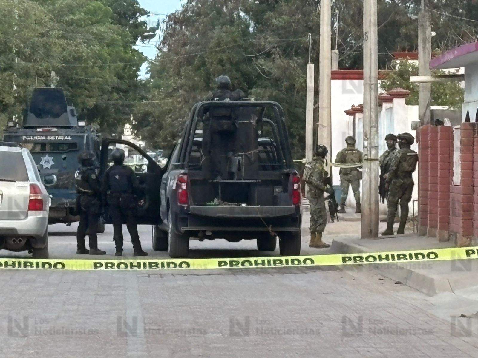 Fuerte operativo tras balacera en San Pedro, Navolato