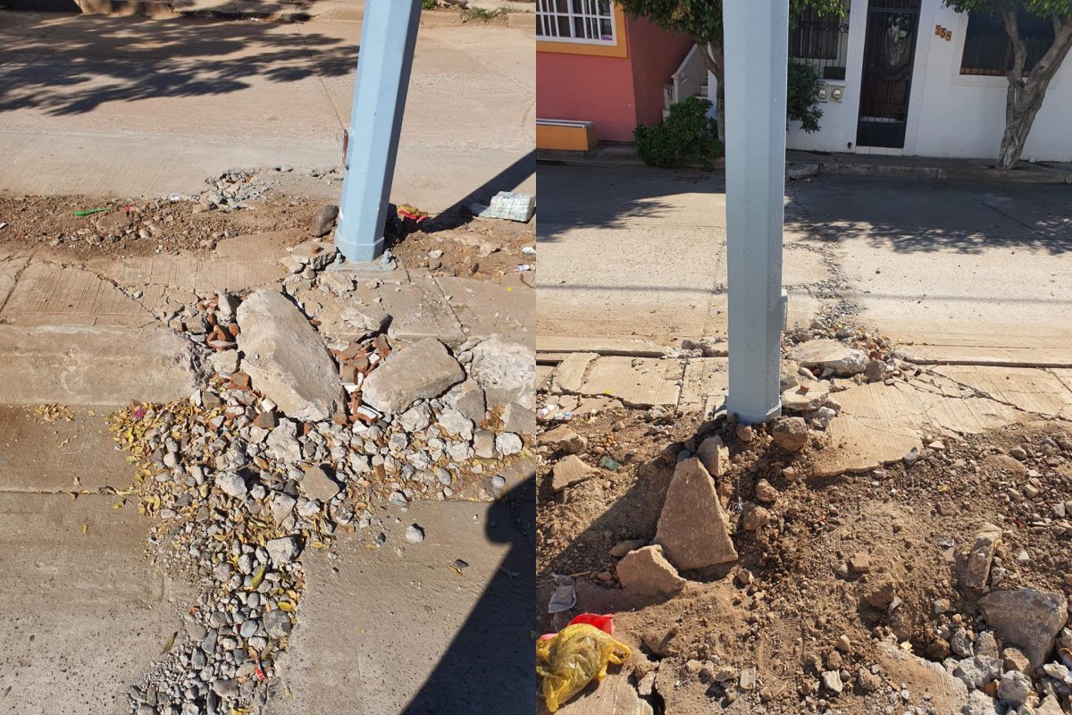 Fugas de aguas negras en el Infonavit Alarcón de Mazatlán