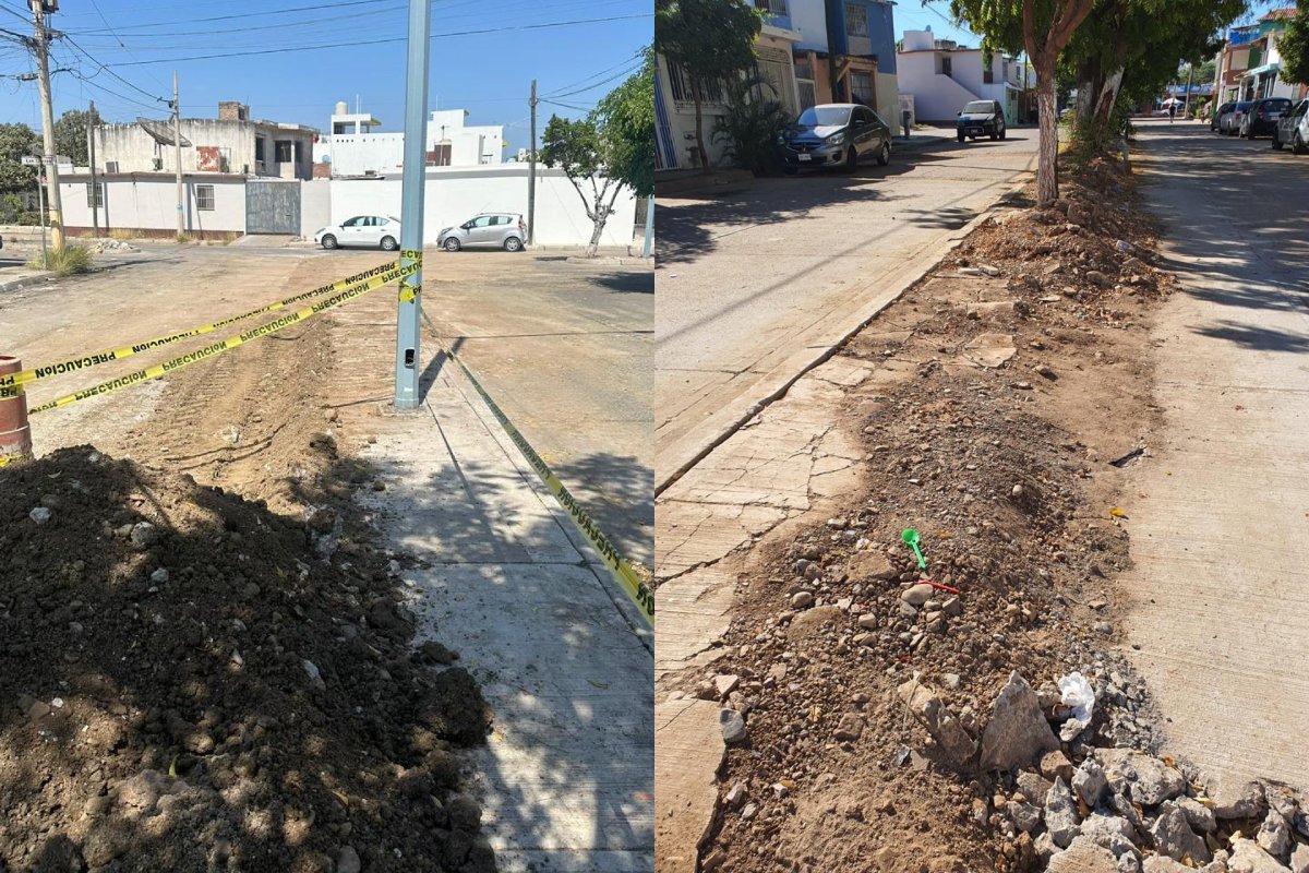 Fugas de aguas negras en el Infonavit Alarcón de Mazatlán