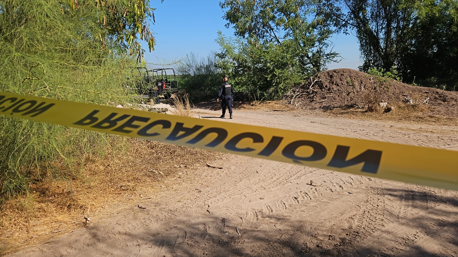 zona de hallazgo de restos óseos