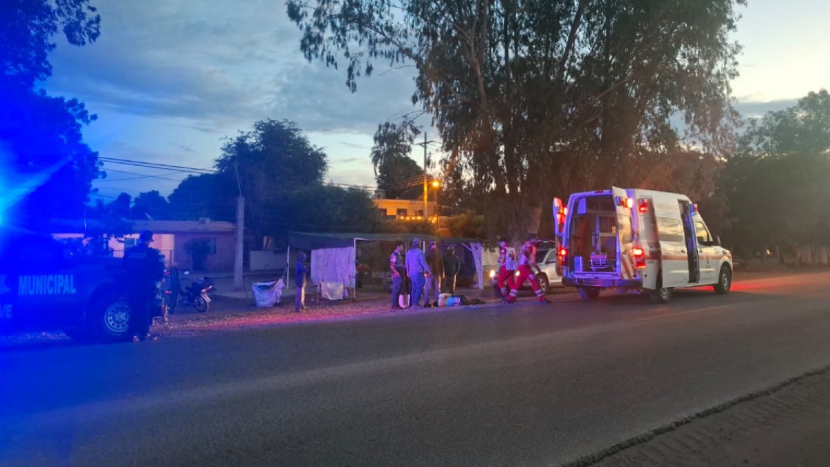hombre resulta lesionado tras ser atropellado en carretera estatal de guasave