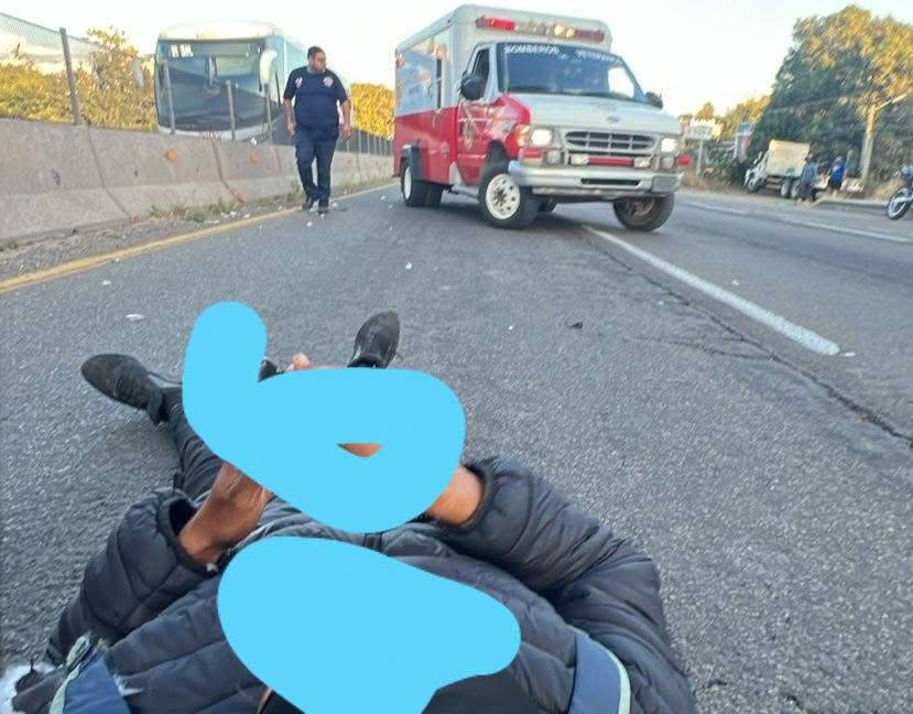 hombre se accidenta tras arrollar a un perro