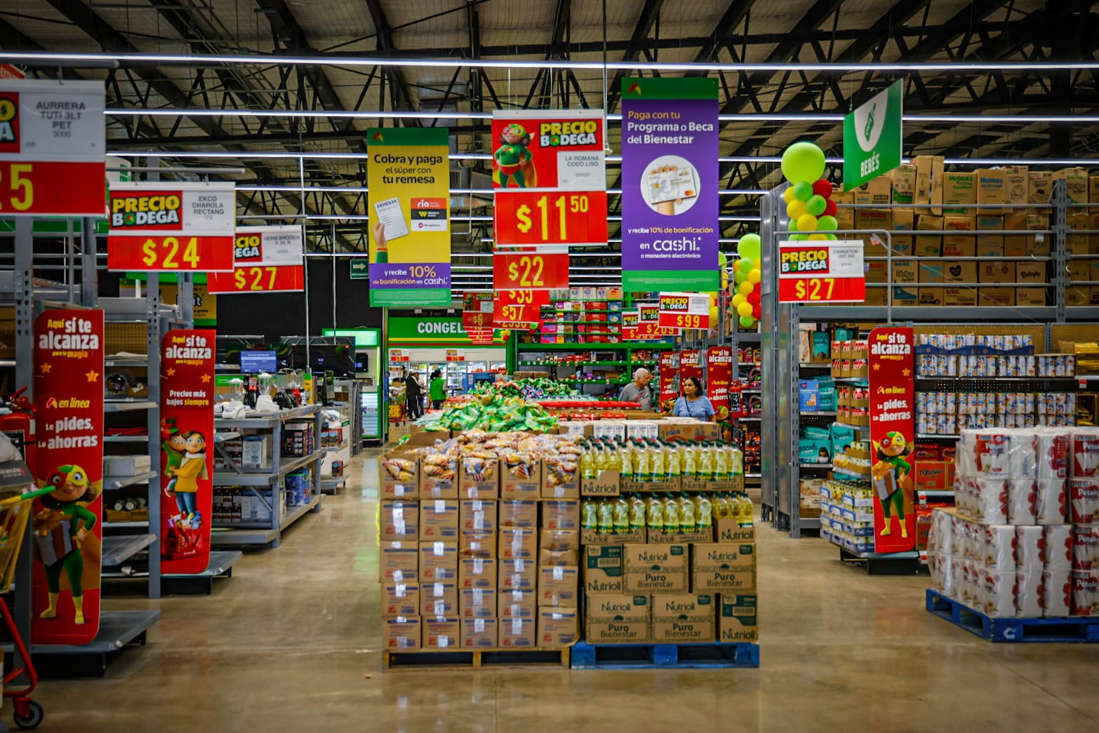 inauguran bodega aurrera en eldorado