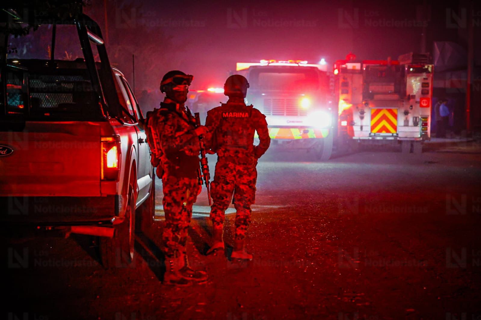 Incendio en bodega del sector Feria Ganadera, en Culiacán