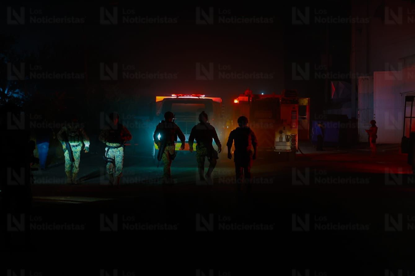 Incendio en bodega del sector Feria Ganadera, en Culiacán
