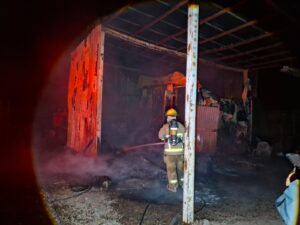 Incendio en empaque agrícola de Guasave, Sinaloa