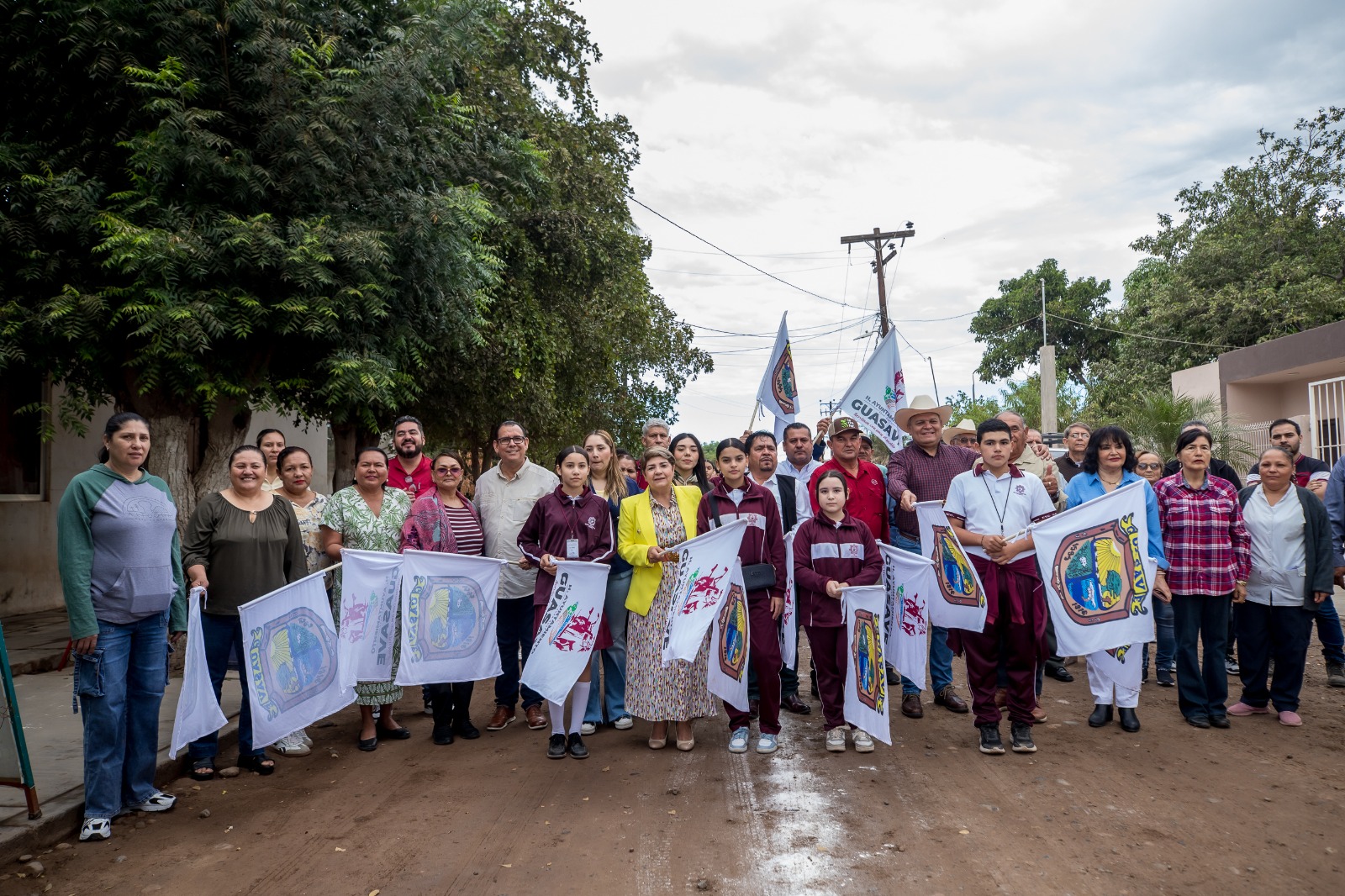 Inicia pavimentación en La Brecha, Guasave