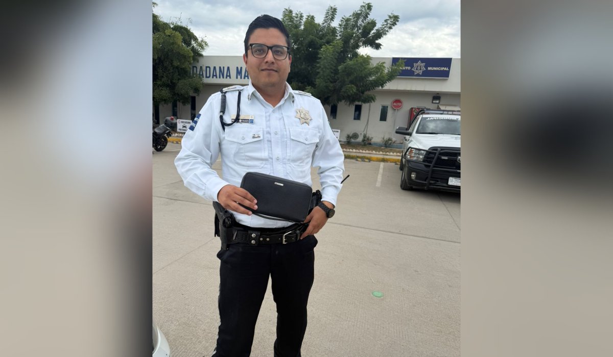 Jorge Hernández, agente de Tránsito en Mazatlán, Sinaloa