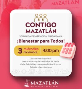 Jornada Contigo Mazatlán estará en la colonia López Mateos