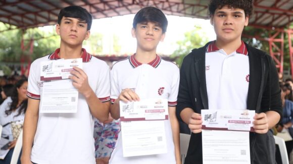 Llega la Beca Universal de Educación Media Superior al Cbtis 51 de Mazatlán, Sinaloa