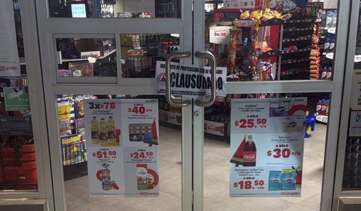 Local comercial clausurado en Guasave, Sinaloa