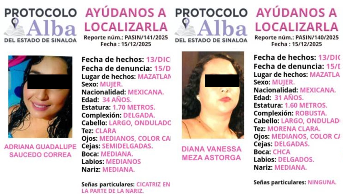 Localizan con vida a mujeres privada de su libertad en Mazatlán