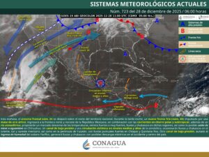 Mapa clima 28 de diciembre