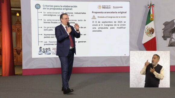 ¿Cuál es el objetivo del paquete de aranceles aprobado por el Senado? Ebrard lo explica