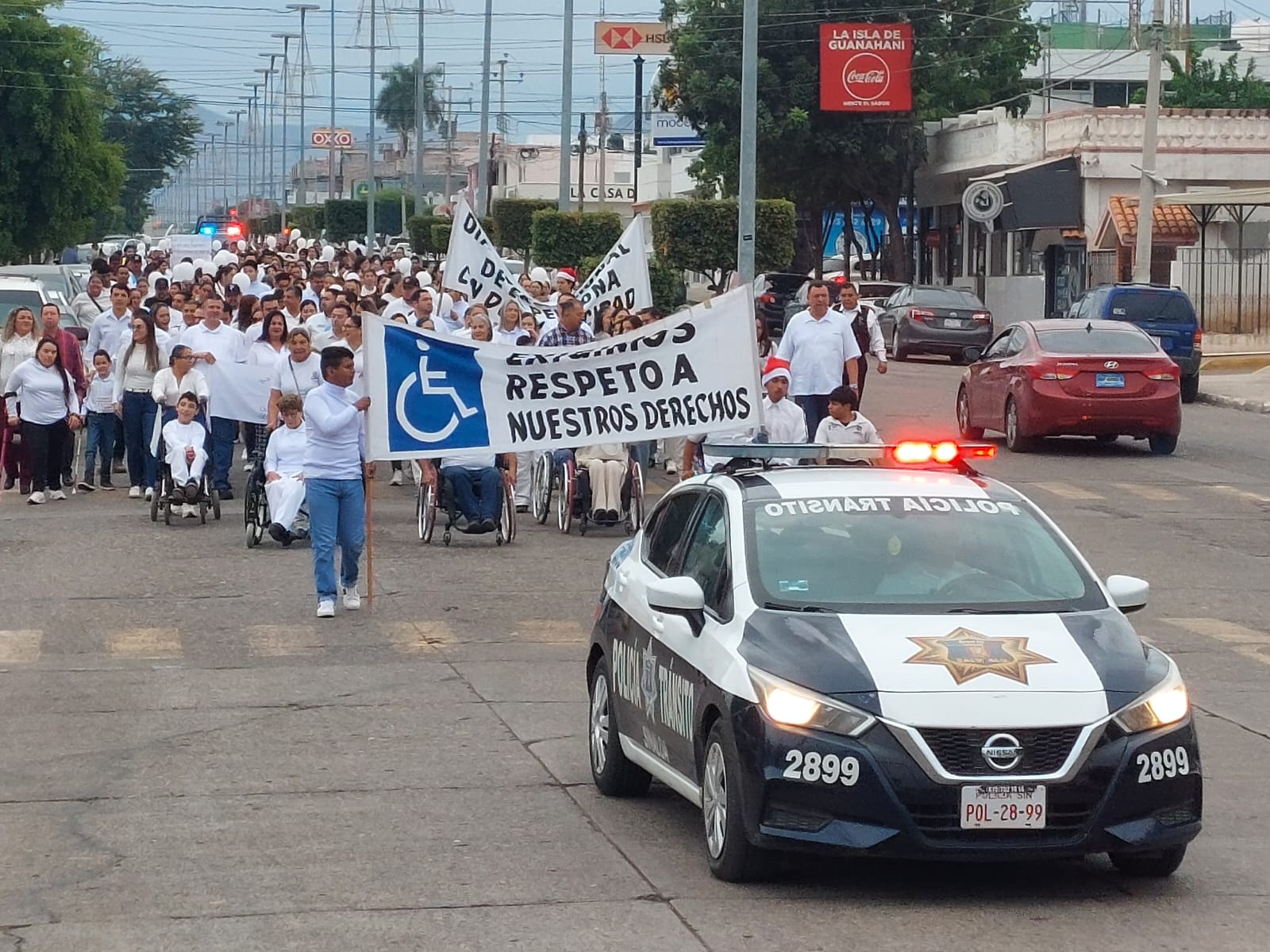 Marchan en Guamúchil por el Día Internacional de las Personas con Discapacidad