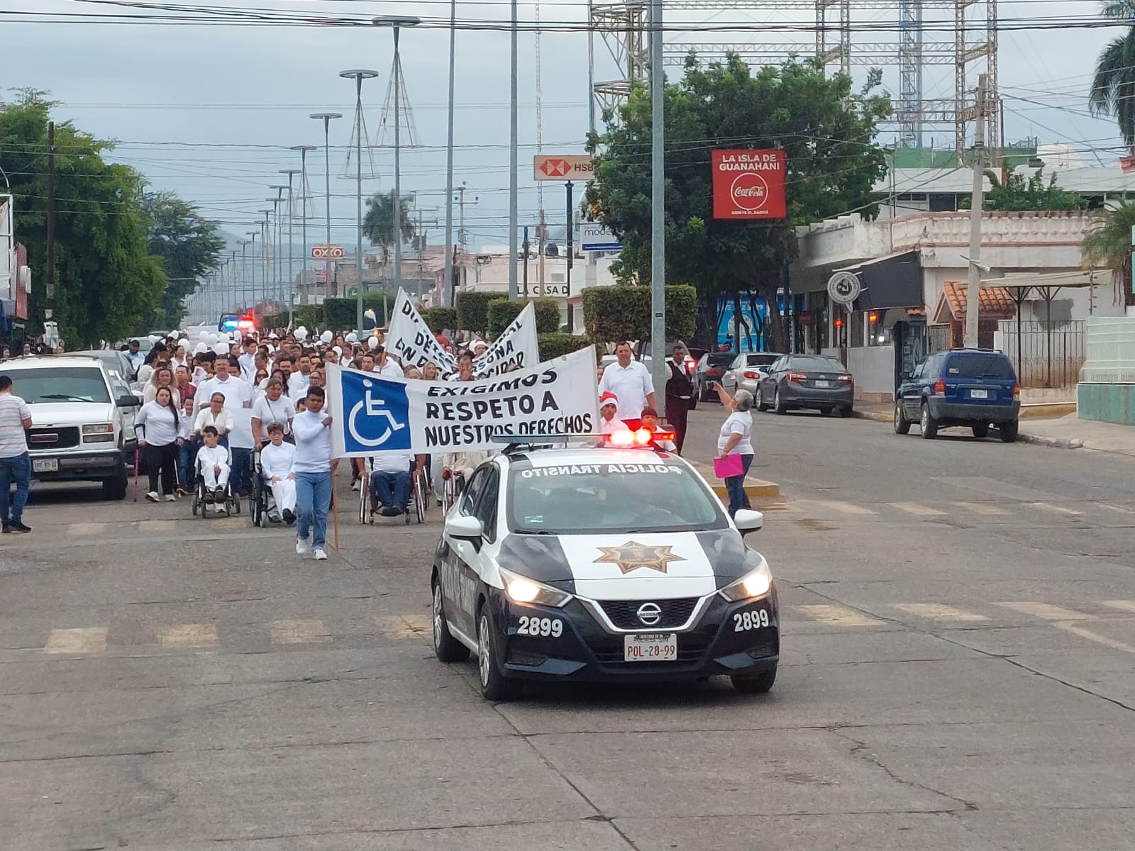 Marchan en Guamúchil por el Día Internacional de las Personas con Discapacidad