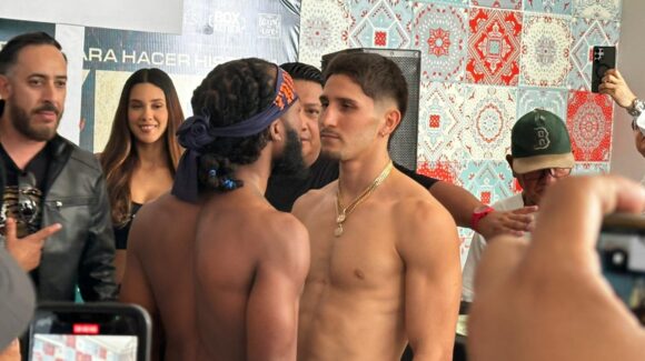 ‘Hay tiro en Mazatlán, Sinaloa’, termina pesaje entre Verde e Igbokwe, quienes encabezarán pelea en el CUM este sábado