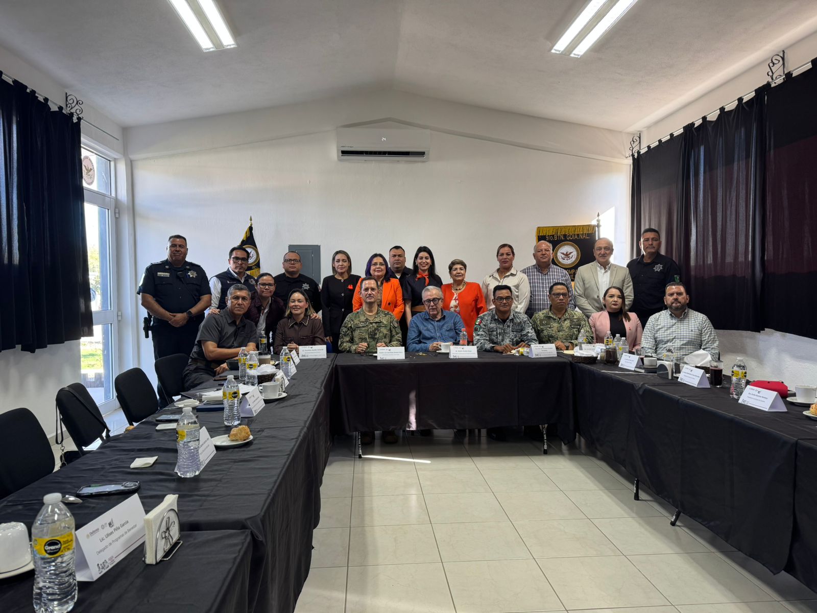 mesa de seguridad en guasave con presencia del gobernador