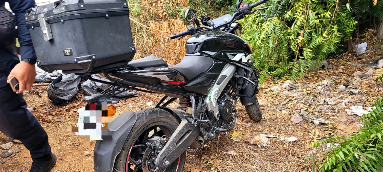 Moto robada en Mazatlán, Sinaloa